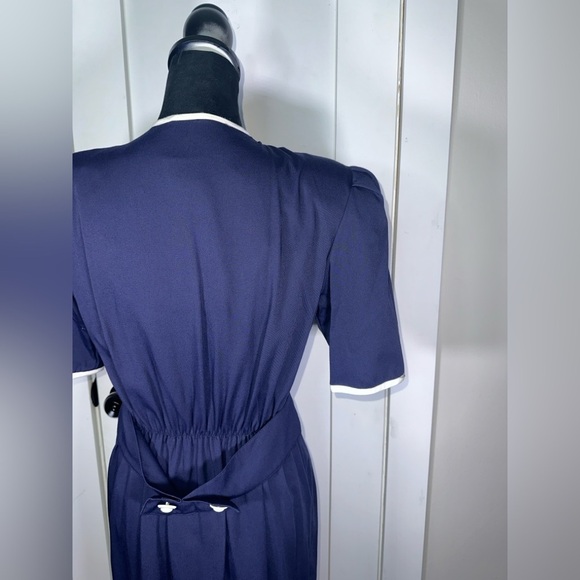 Vintage Navy Double-Breasted Dress - Picture 10 of 13